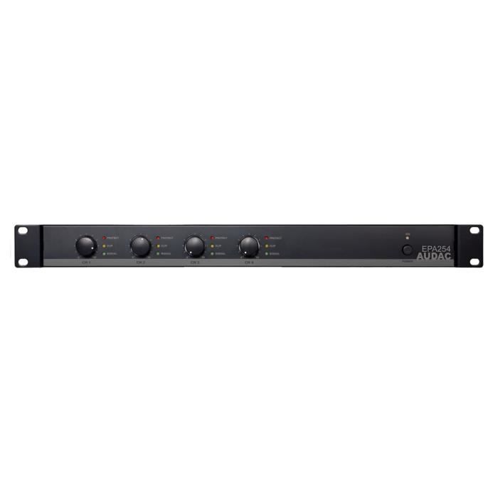 Amplificateur dalimentation AUDAC EPA254 - 4.0 canaux - 250 W - D - 01% - 90 dB