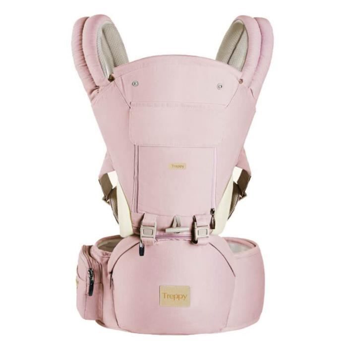 Porte Bebe Ergonomique 3 En 1 Porte Bebe Multifonctionnel Coton Porte Bebe Ventral Tabouret De Taille Rose Zs7904 Rose Achat Vente Porte Bebe Cdiscount
