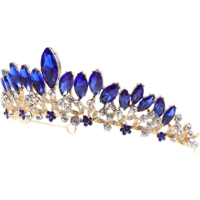 Couronne Diadème Strass Pour Femmes - Accessoire Cheveux Haut De Gamme Pour Mariages, Soirées