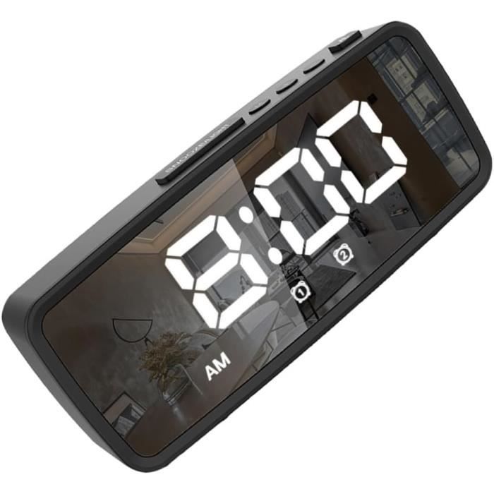 Stock Bureau - AEG Radio réveil MRC 4119 P N avec projection de l´heure - Blanc