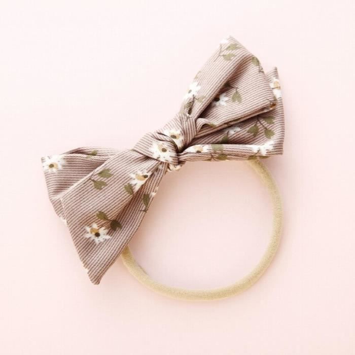 Bandeaux à Fleurs Pour Bébé Fille - Nylon élastique - Taille 38-50cm (0-3 Ans) - Confortables Et Jolis - Pour Fêtes, Photos