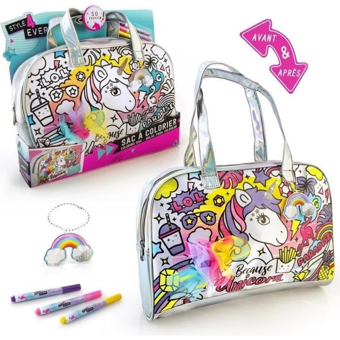 Sac à on sale colorier fille