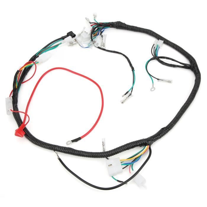Faisceau De Câblage Moto - Kit Harnais Électrique Pour ATV, Scooter, CG125, ZJ125C - Installation Professionnelle Requise