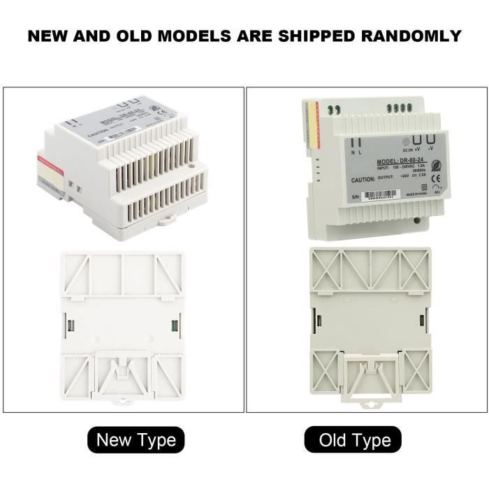 Alimentation Rail DIN 24V 60W Goobay - Pour Sonnette, Interphone, Contrôle D'accès - Compacte 52,5 Mm, Protection Surtension