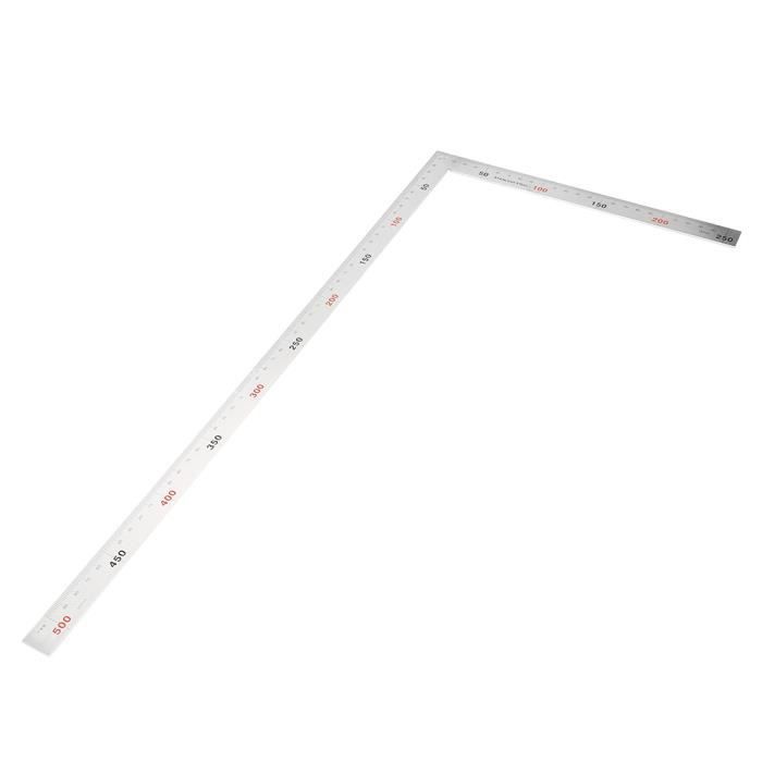 Règle En L En Acier Inoxydable - 157 X 102 Mm, Pour Dessin Et Mesure Précise