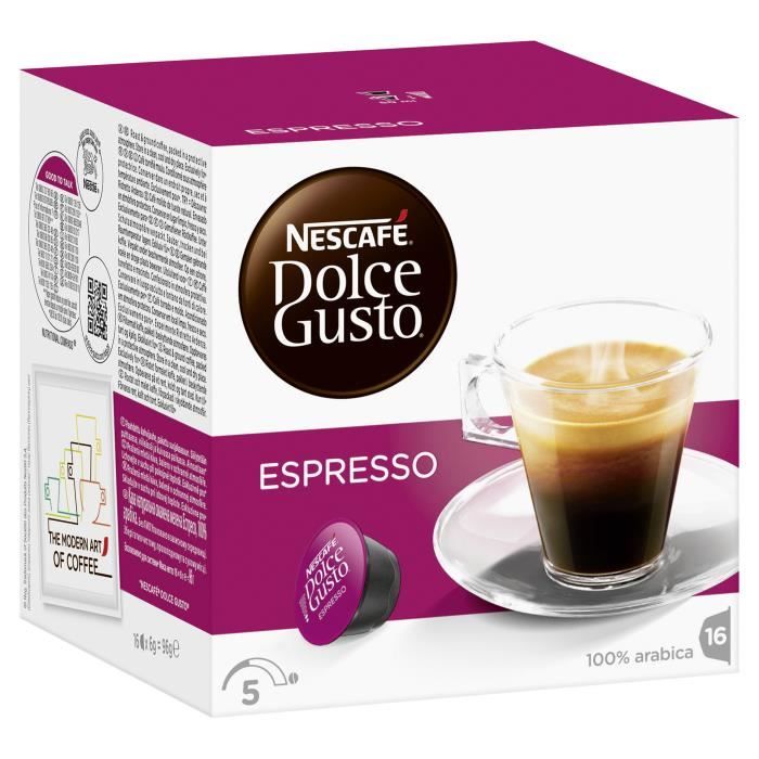 Nescafe Dolce Gusto Espresso Cafe 16 Dosettes Achat