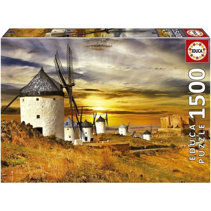 MOULINS À VENT, CONSUEGRA - Puzzle de 1500 pièces