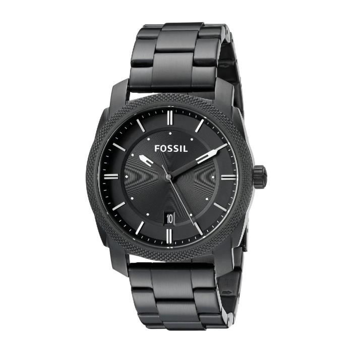 Montre Fossil Homme Machine Fs4775 Three Hand Stainless Steel Bracelet  Watch - Quartz Analogique - Bracelet en Black Stainless Steel Noir -  Cdiscount Chaussures