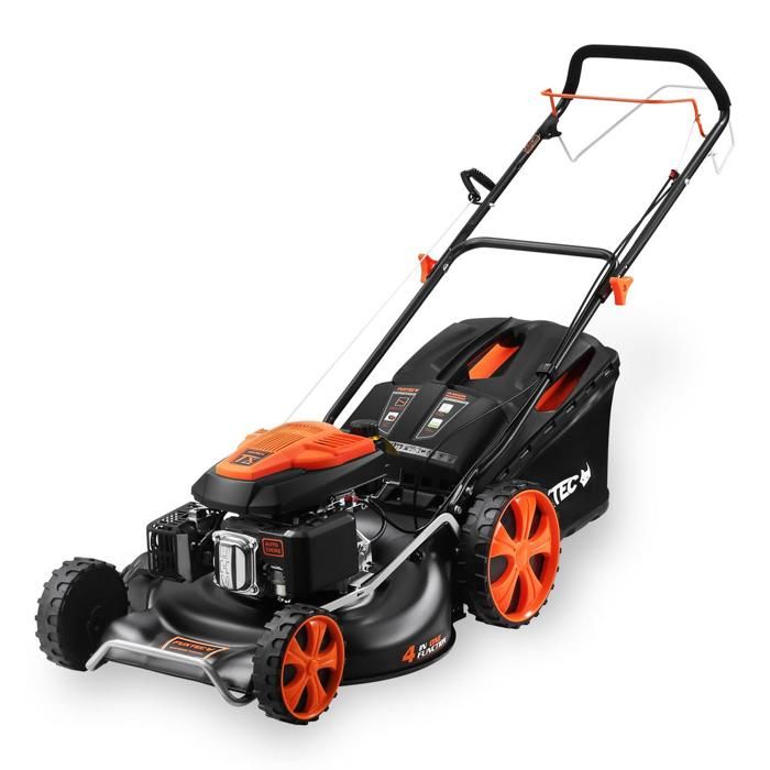 Tondeuse à gazon thermique autotractée FUXTEC FX-RM5396 – 196 cm³ – 53 cm – 6CV – Bac 70L