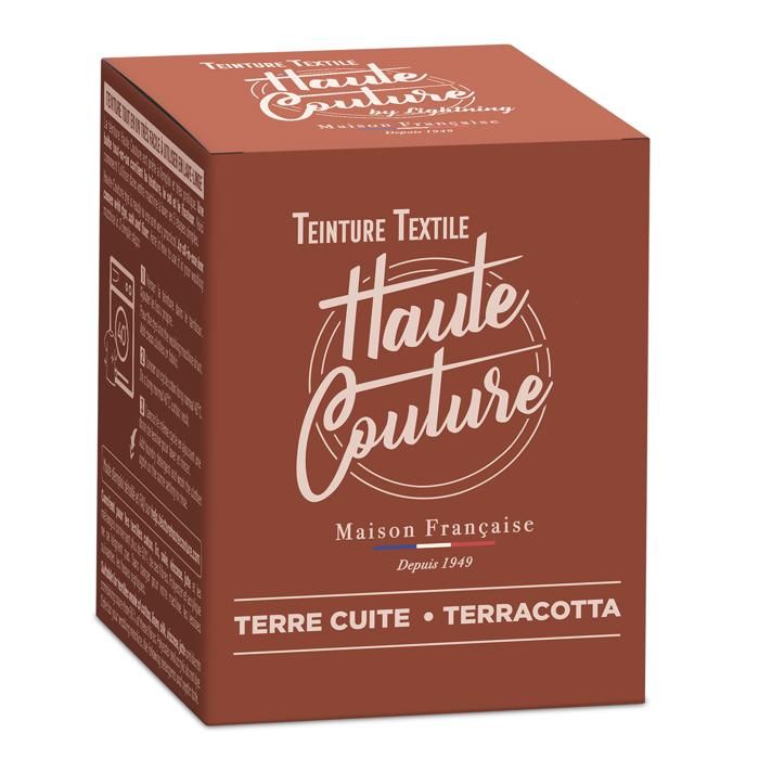 Teinture textile haute couture terre cuite 350g