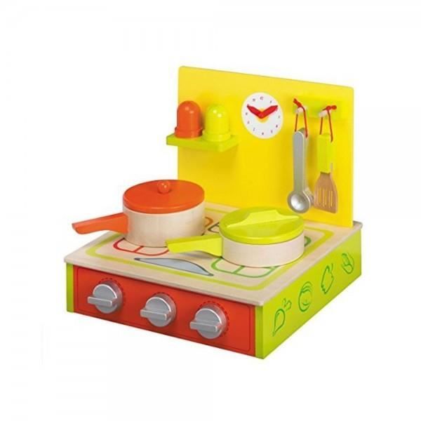 Cuisine Dinette En Bois Jouet En Bois Achat Vente Dinette Cuisine Cdiscount