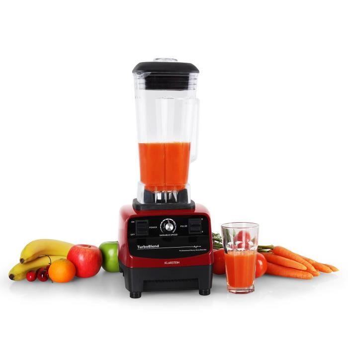 Klarstein Herakles 3g Mixeur Professionnel Blender 2l Pour Smoothie Soupes 6 Lames Et Jusqu A 40 000 T Min 1500w Sans Bpa Achat Vente Blender Cdiscount