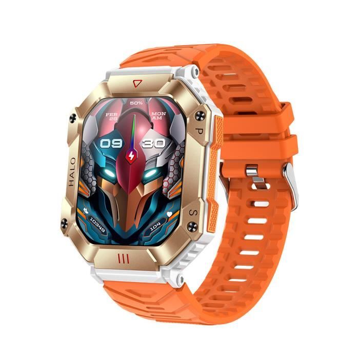 LEMFO KR80 Montre Connectée Appel Bluetooth sur grand écran météo sports Calories élévation de pression daltitude - Or LEMFO KR80 Montre Connectée Appel Bluetooth sur grand écran météo sports Calories élévation de pression daltitude - Or