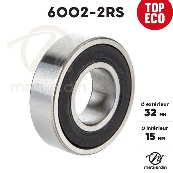 Tiamu 15mm x 32mm x 9mm Roulement a billes radial scelle a une rangee simple 6002RS