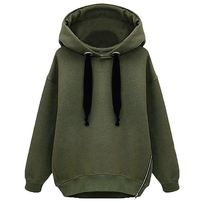 sweat a capuche femme epais