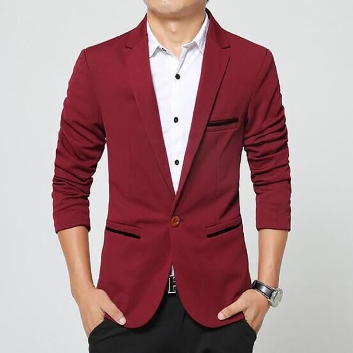 Veste top rouge blazer