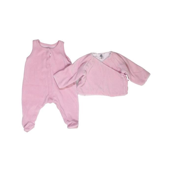 Pyjama 2 Pieces Bebe Fille Petit Bateau 3 Mois Rose Hiver Vetement Bebe Rose Rose Cdiscount Pret A Porter