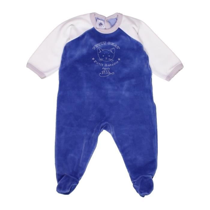 Pyjama 1 Piece Bebe Garcon Petit Bateau 6 Mois Bleu Hiver Vetement Bebe Bleu Bleu Cdiscount Pret A Porter