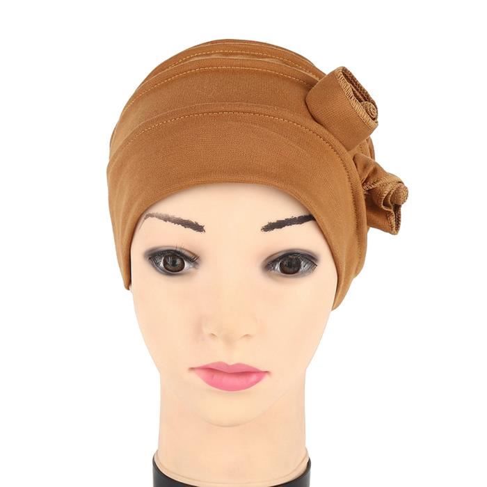 Bigood Femme Chapeau Souple Bonnet pour Perte de Cheveux Cancer Chimio