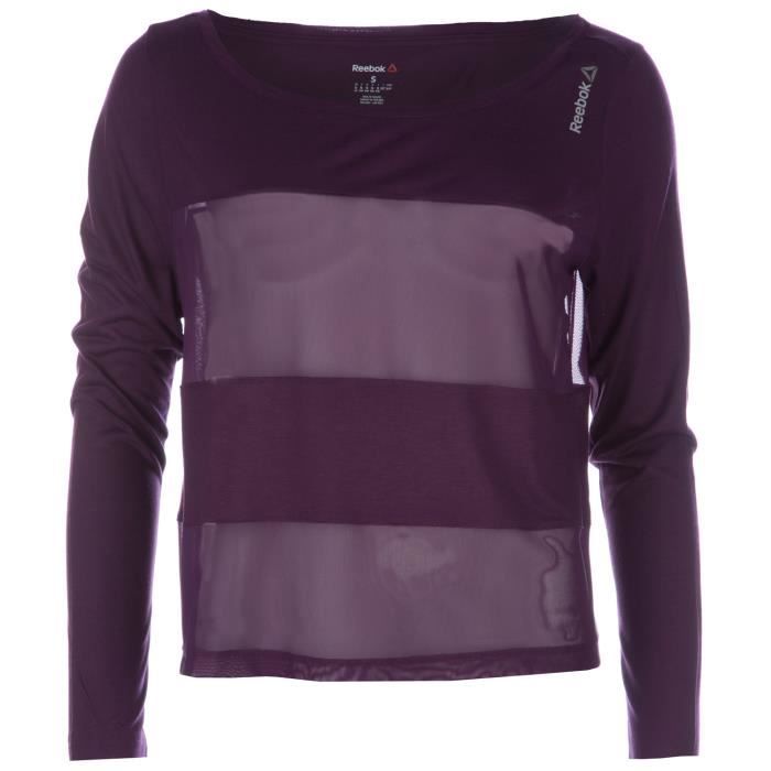 tee shirt reebok bordeaux