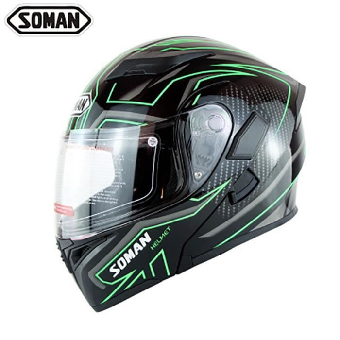 Casque Moto Intégral Homologué ECE 22.06 - Double Visière, Unisexe, Pour Route Et Scooter - 6