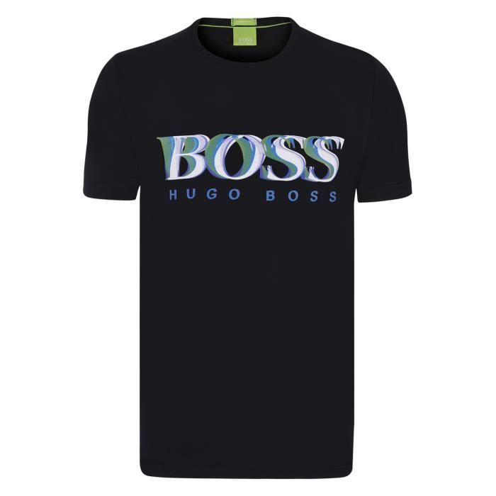 T shirt hugo boss noir homme Clearance