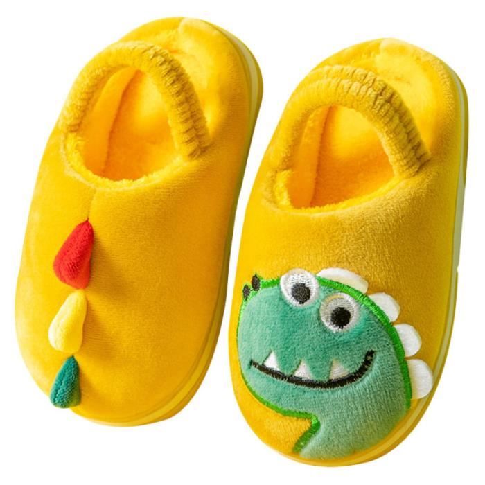 yellow pantoufles