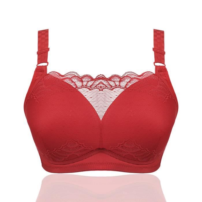 Brassiere dentelle rouge clearance
