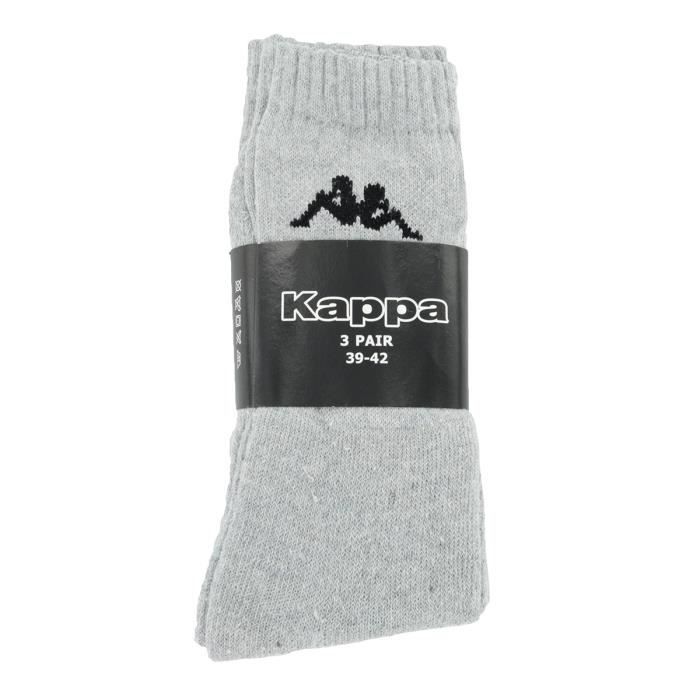 Chaussettes Kappa Pack x3 Beinos Socks Gris - Cdiscount Prêt-à-Porter