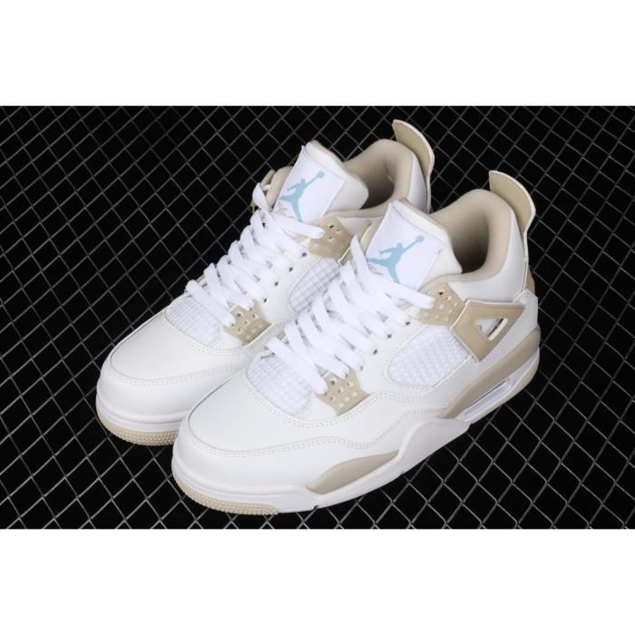 Air Jordan 4 âLinenâAJ4 Sand æ²æ»© æ­£ä»£ ç½éè² è´§å·487724-118-ãSTçº¯åéå®ç½ã