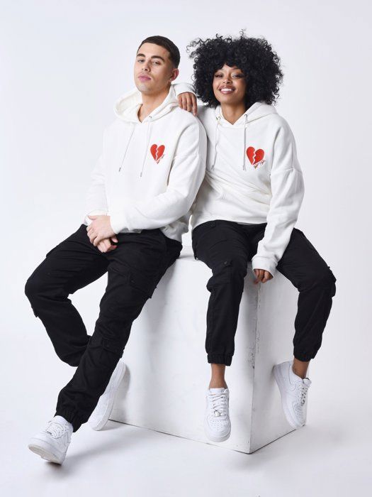 PROJECT X PARIS Sweat a Capuche c ur brise Homme Blanc Cdiscount Pret a Porter