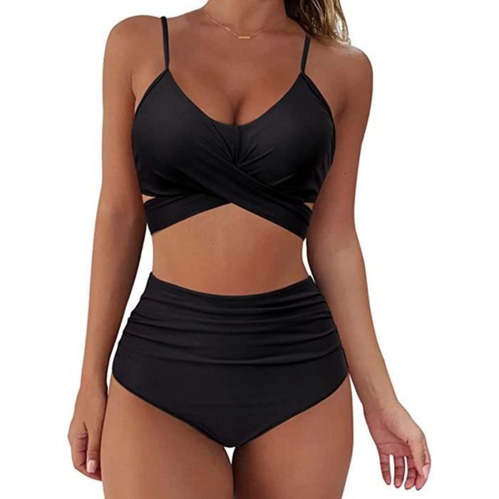 Maillot deux pièces taille haute on sale