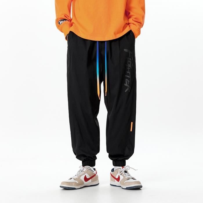 Pantalon De Survêtement Homme Style Rétro - Coupe Large, Bande Latérale, Taille Élastique | Streetwear Années 90