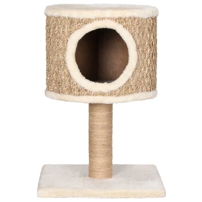Meilleurs prix pour Arbre à chat - OMABETA - Herbiers marins - 52 cm - Beige - Avec appartement et griffoir