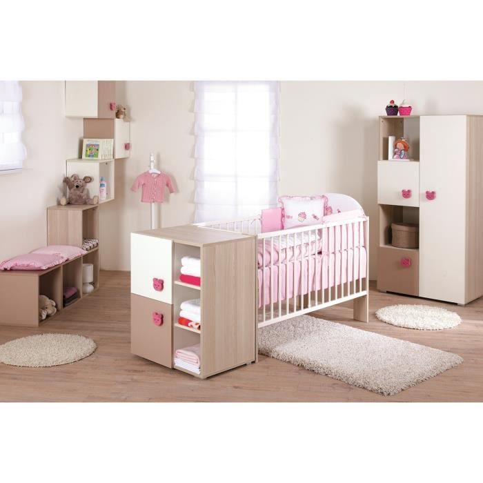Chambre Bebe Megui Complete Couleur Marketing Rose