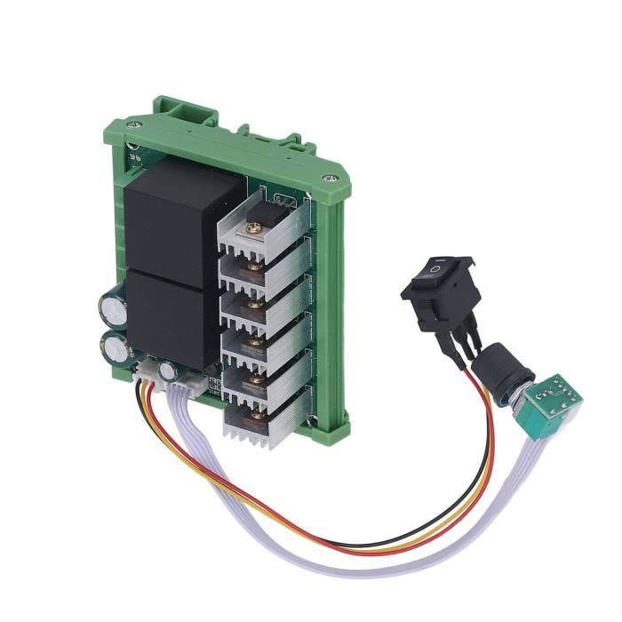 Régulateur De Vitesse PWM 20A Pour Moteur DC 9-60V - Contrôleur Variateur Avec Potentiomètre Et Interrupteur | Puissance 1200W