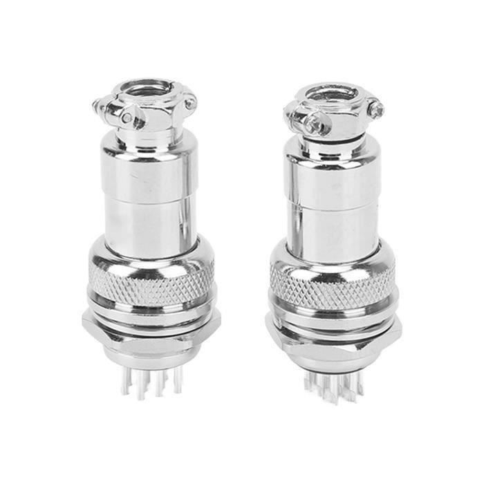 Connecteur Aviation 10 Broches WS24 - Haute Tension - Aluminium - Pour Auto