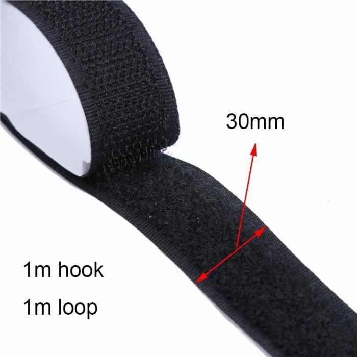 4 Rouleaux Velcro Adhésif Puissant – 11 Cm X 1 M, Bande Scratch Crochets Et Boucles Pour Coussins, Tapis, Tissu, Facile à Poser