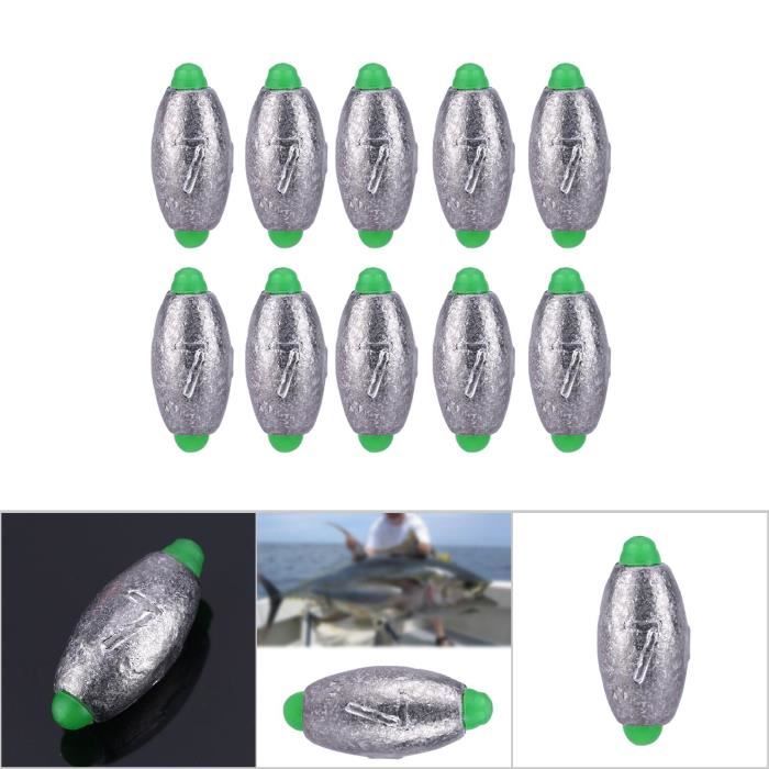 50 Plombs De Pêche Ronds Fendus – Poids De 0,5g à 5g, Amovibles, Pour Pêche En Eau Douce Ou Mer