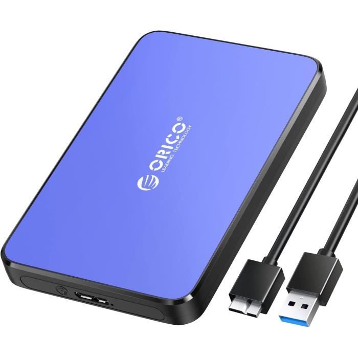 Boîtier Externe Pour Disque Dur/SSD 2,5" USB 3.0 - Compatible SATA 7/9,5 Mm, UASP, Plug-and-play - Pour Windows, Mac, Linux