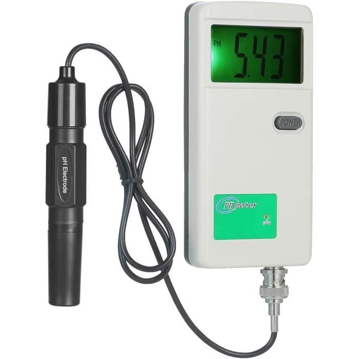 Ph Metre Piscine PH-mètre Numérique HT-1202 - Testeur Qualité Eau 0-14 PH - Précision ±0.05 - Écran LCD Analyseur PH Température