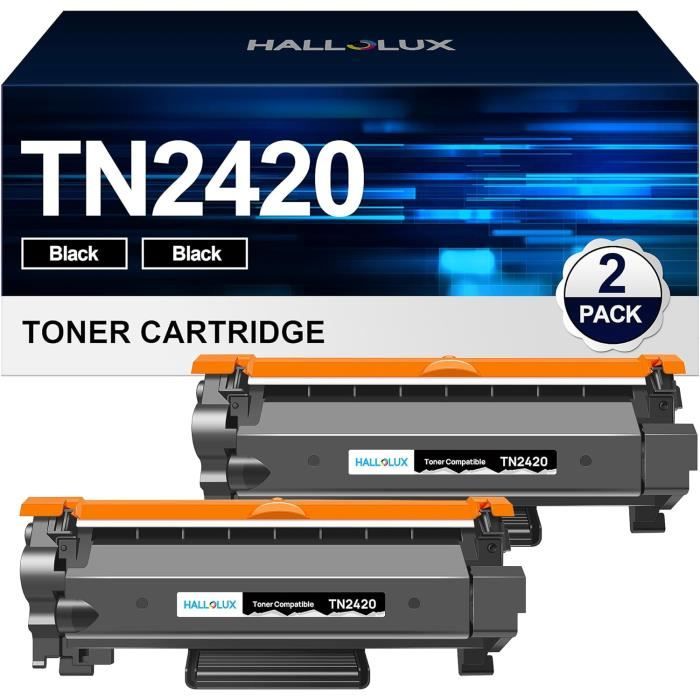 2 Cartouches Toner TN2420 Compatible Brother - Pour DCP-L2530DW, MFC-L2710DW, HL-L2350DW Et Autres