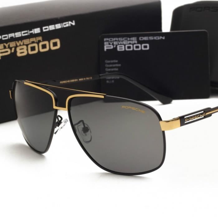 Porsche Lunettes de soleil Polariseur mode homme Lunettes de