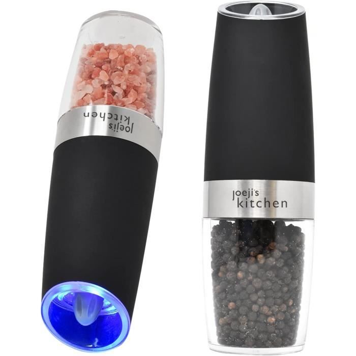 Moulin à Poivre Et Sel Électrique Dreamhigh - Rechargeable USB - Lumière LED - Finesse Réglable - Design Moderne