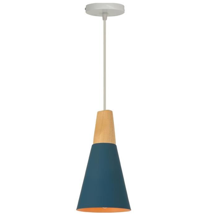 Suspension Lustre Design en Bois Modern Lampe Plafonnier Luminaire pour