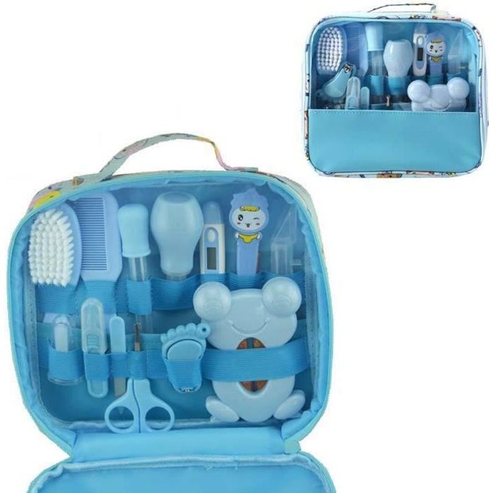 Trousse de toilette pour bébé (ensemble de 12 accessoires)