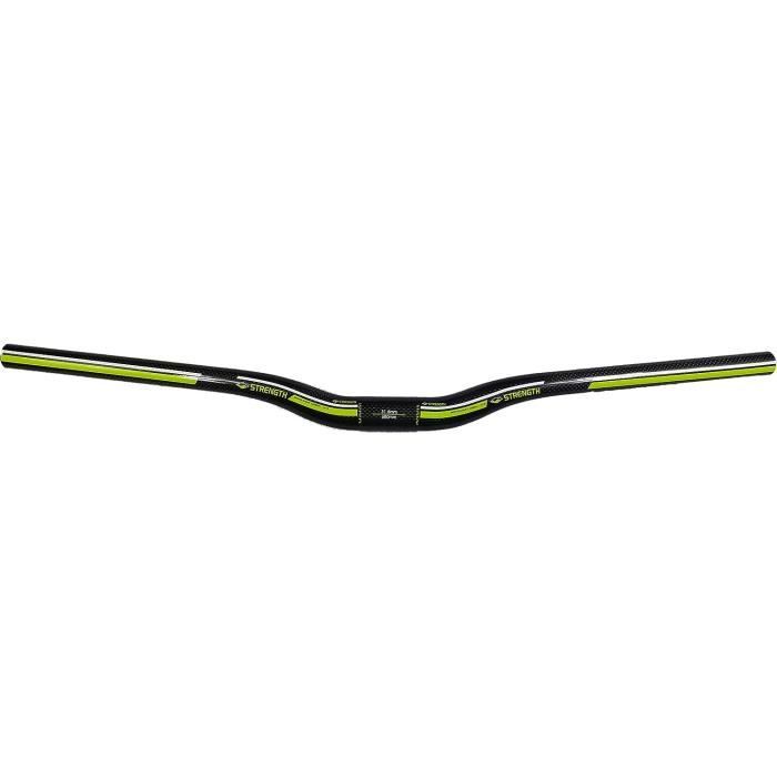 Guidon En Fibre De Carbone 31 8 Mm Pour Vtt Longueur 720 Mm Logo Vert 3K Brillant 720 H135 Cdiscount Sport