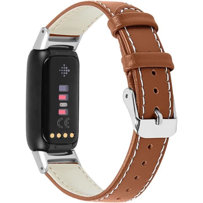 Compatible Avec Le Bracelet De Montre Fitbit Luxe - Bracelet De Sport En  Cuir Véritable Souple Pour Homme Et Femme - Compatib[H2643] - Cdiscount  Téléphonie