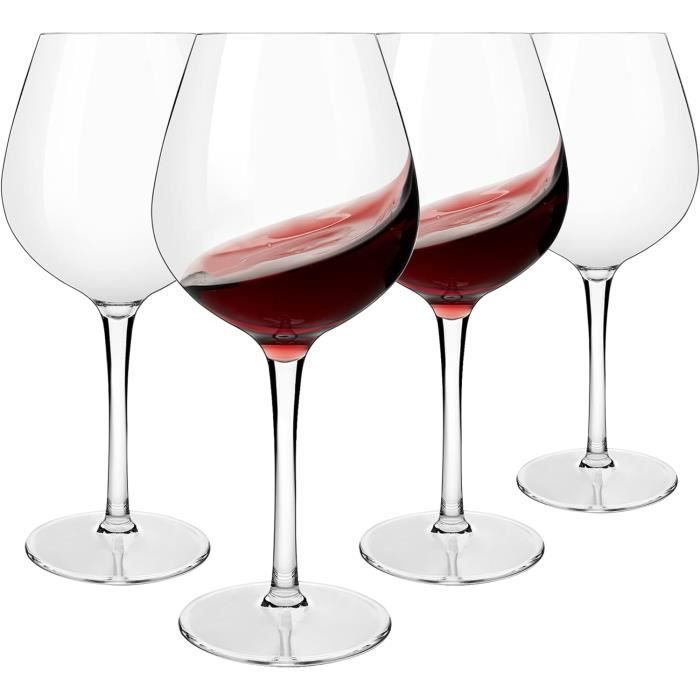 SANTEX 53779-21, BOITE De 6 Verres Dégustation à Pied 22,5cl Incassables, Transparents