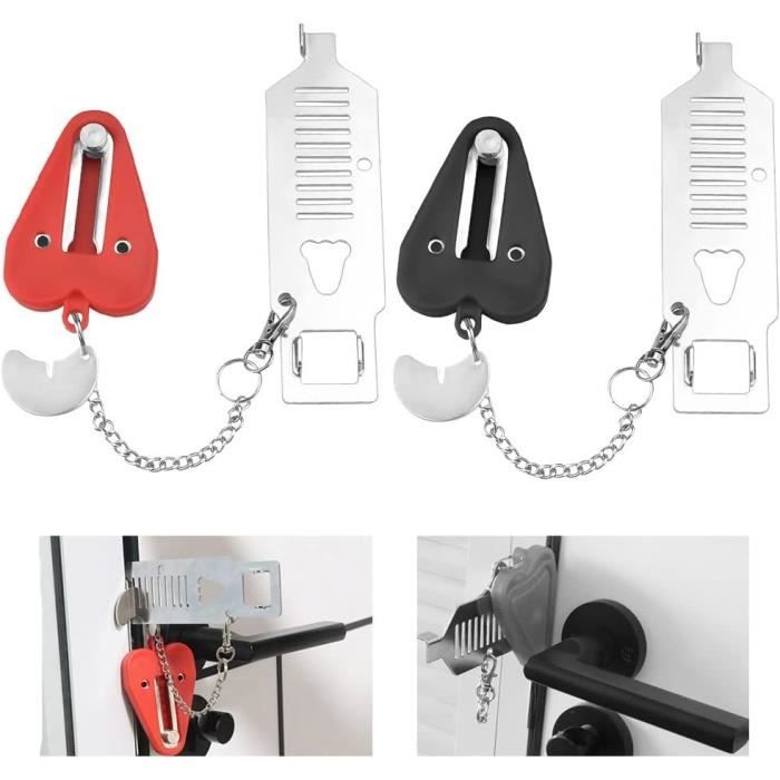 Serrure De Porte Portable,verrouillage De Voyage,ajout D'un Verrou
